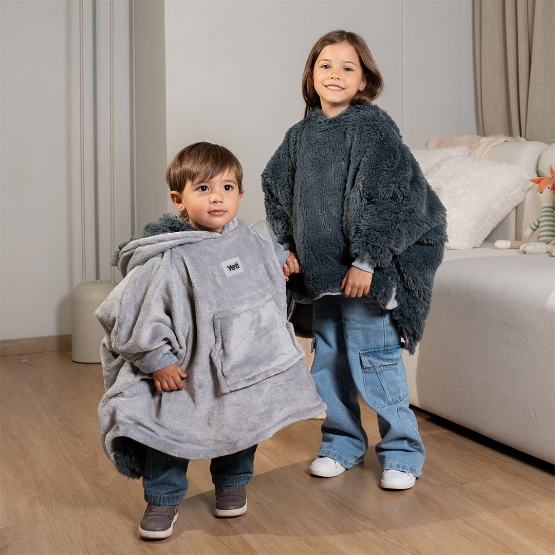 Saco Gigante babies gris claro con gris oscuro (2 a 5 años)