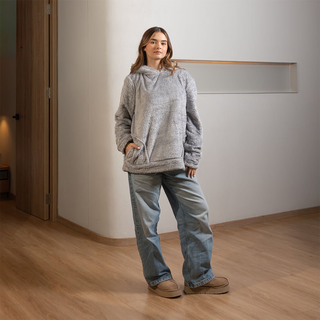 Hoodie gris claro Atacama