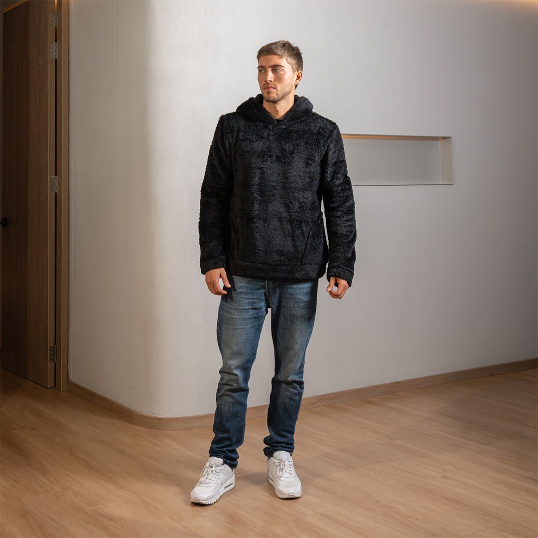 Hoodie negro Atacama hombre