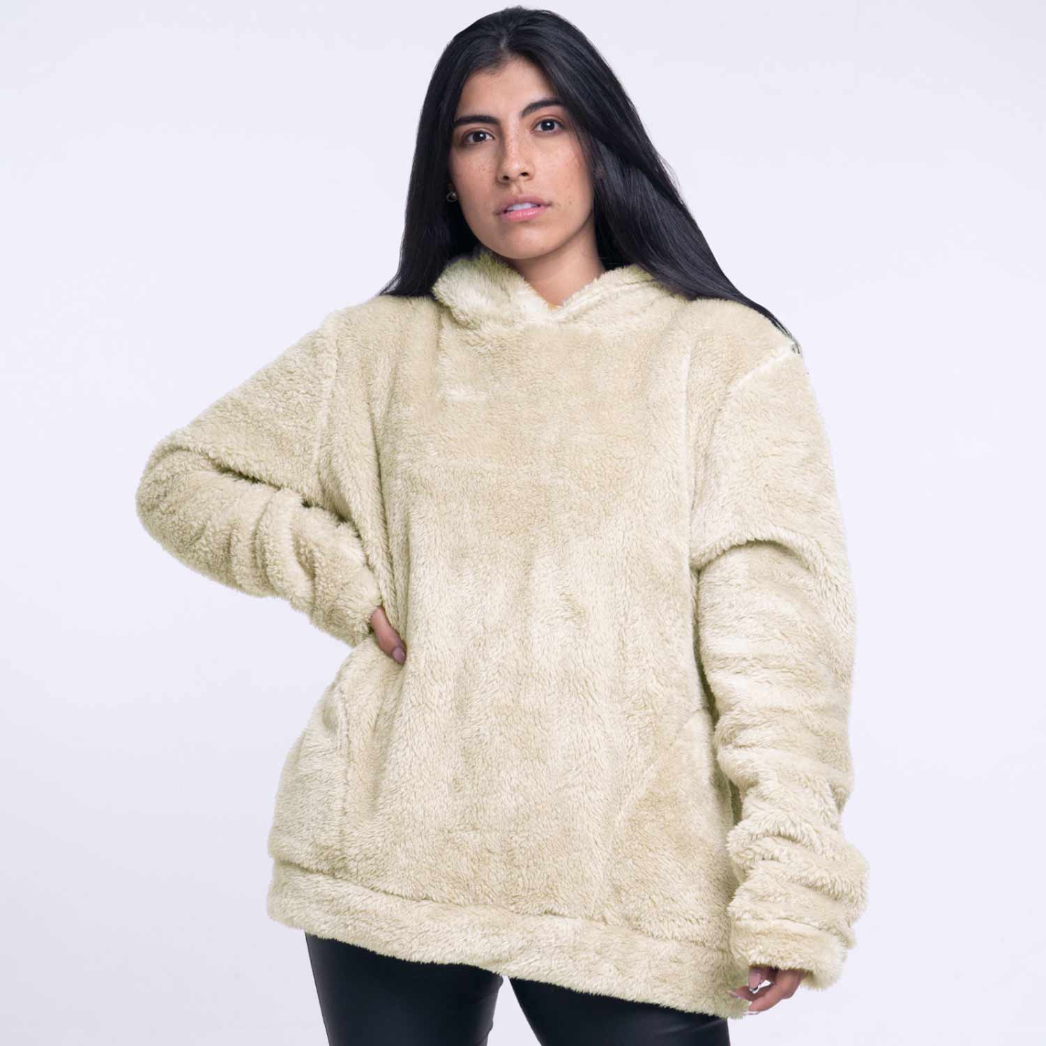 Hoodie para mujer Hoodie beige Atacama Yeti