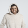 Hoodie beige hombre