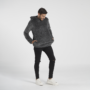 Hoodie gris oscuro hombre