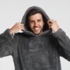 Hoodie gris oscuro hombre