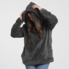 Hoodie gris oscuro mujer
