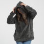Hoodie gris oscuro mujer