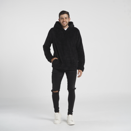 Hoodie negro hombre