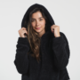 Hoodie negro mujer