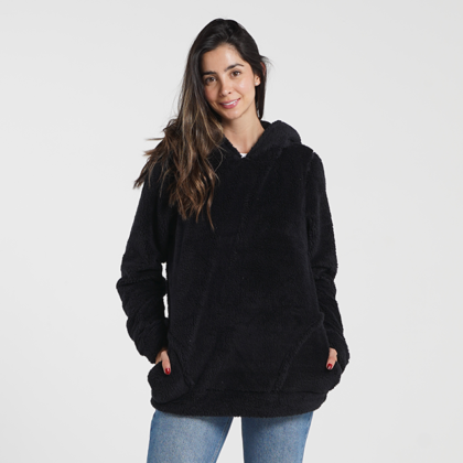 Hoodie negro mujer