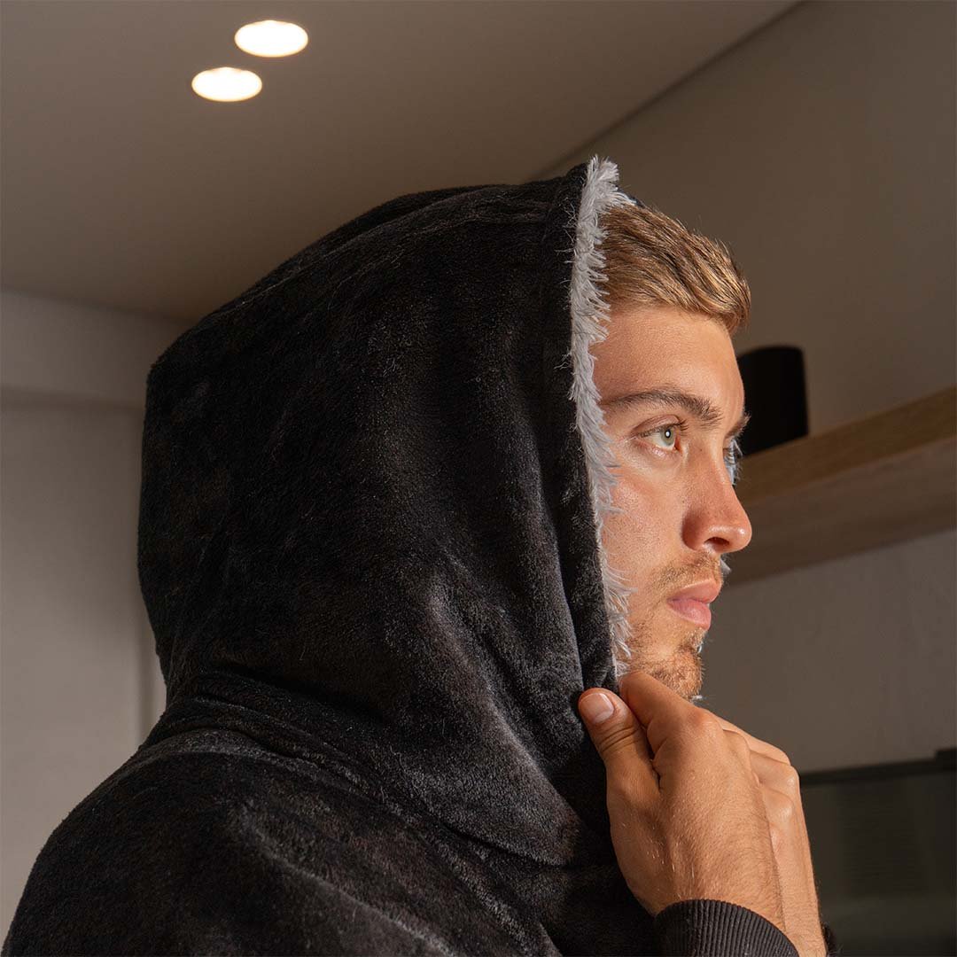 Saco Gigante Doble Faz Negro con Gris Saco Gigante Doble Faz Negro con Gris