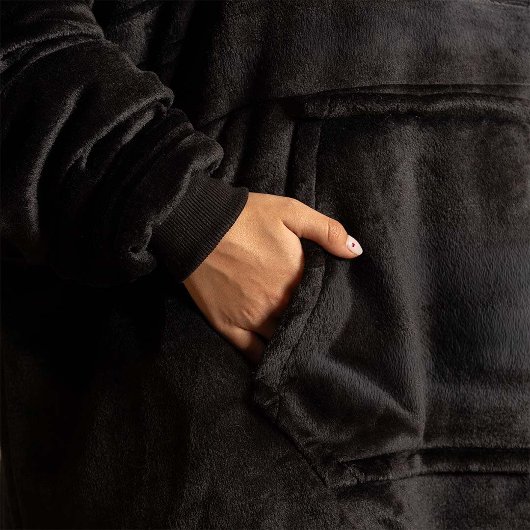 YETINGM2 Saco Gigante Doble Faz Negro con Gris