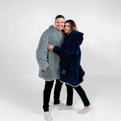 yeti azul oscuro con cierre