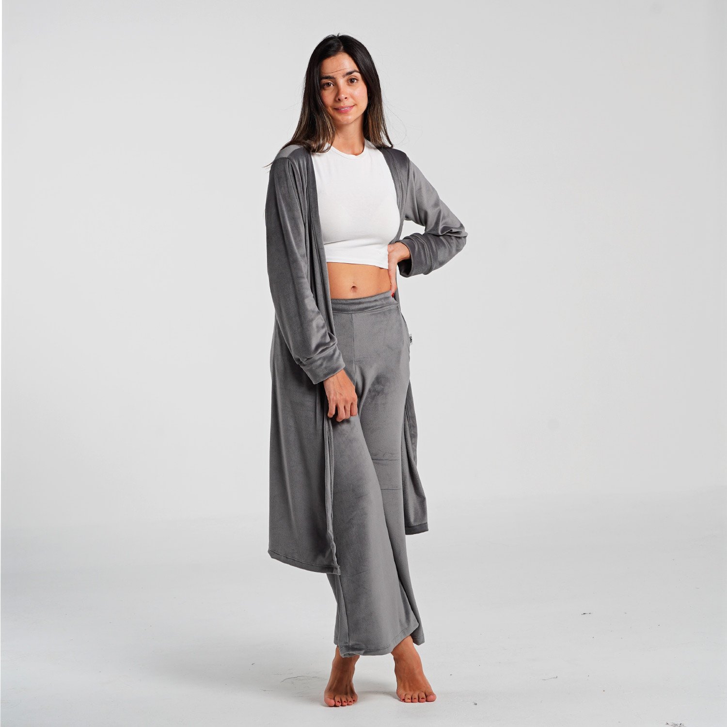 Pantalon ancho loungewear - Pantalon ancho Vital crema - Yeti