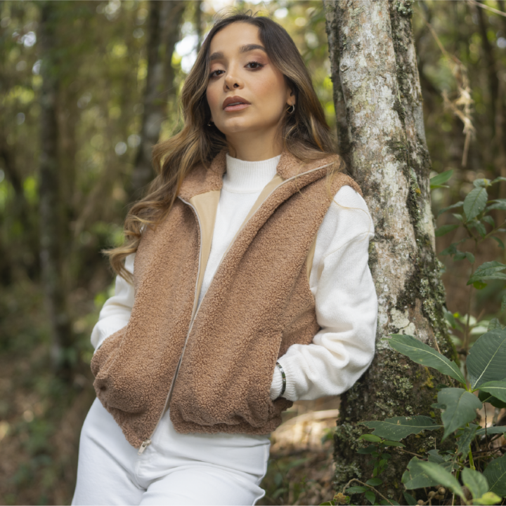 Chaleco mujer verde
