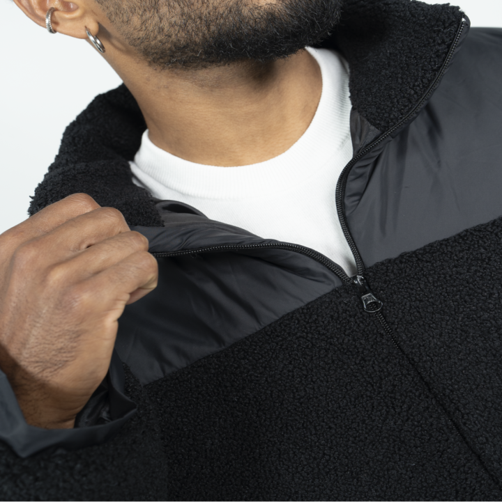 chaqueta nepal negra hombre