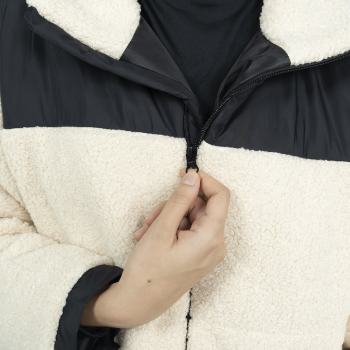 chaqueta mujer beige