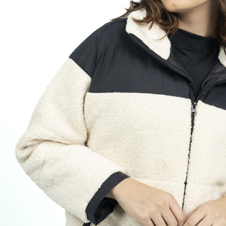 chaqueta mujer beige