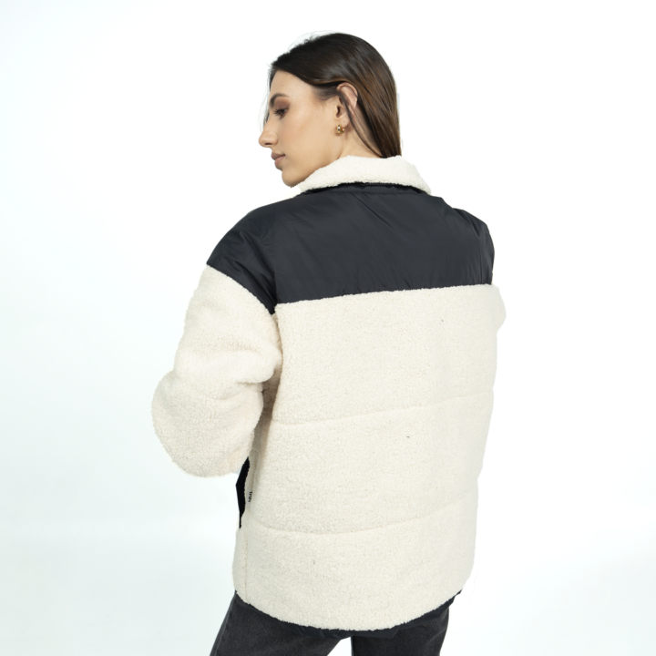 chaqueta mujer beige