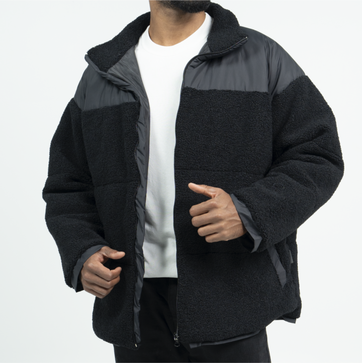 chaqueta nepal negra hombre
