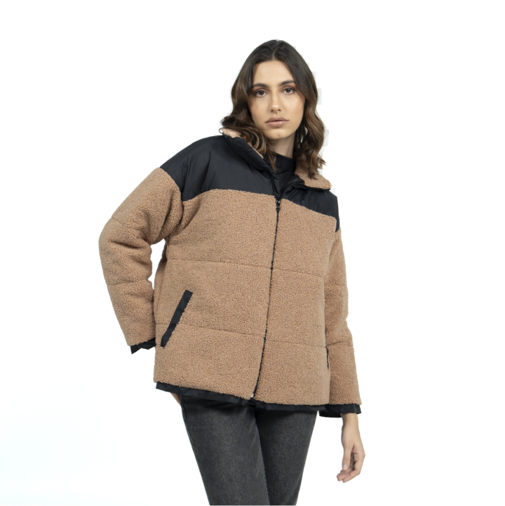 chaqueta nepal ocre mujer