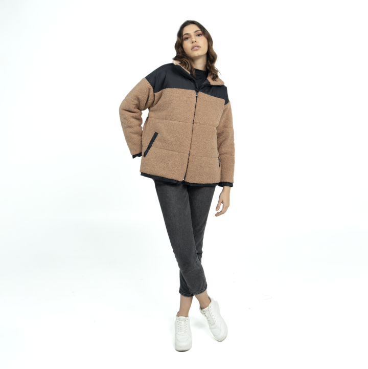 chaqueta nepal ocre mujer