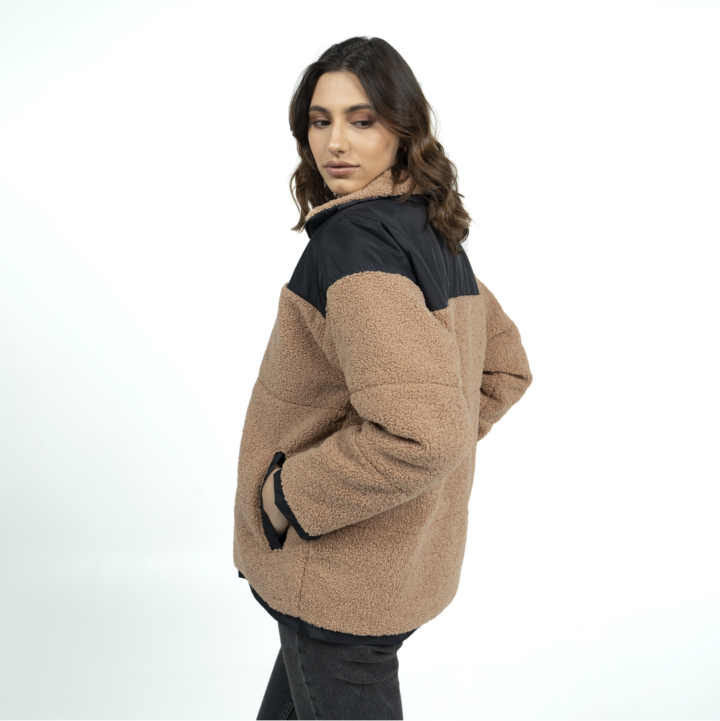 chaqueta nepal ocre mujer