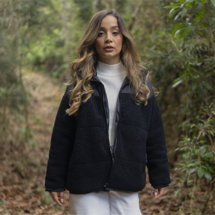 chaqueta nepal negra mujer