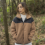 chaqueta nepal ocre mujer