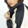 Chaqueta ochentera beige mujer
