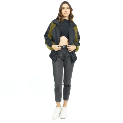 Chaqueta ochentera negra mujer