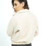 Chaqueta corta beige mujer
