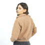 Chaqueta corta ocre mujer