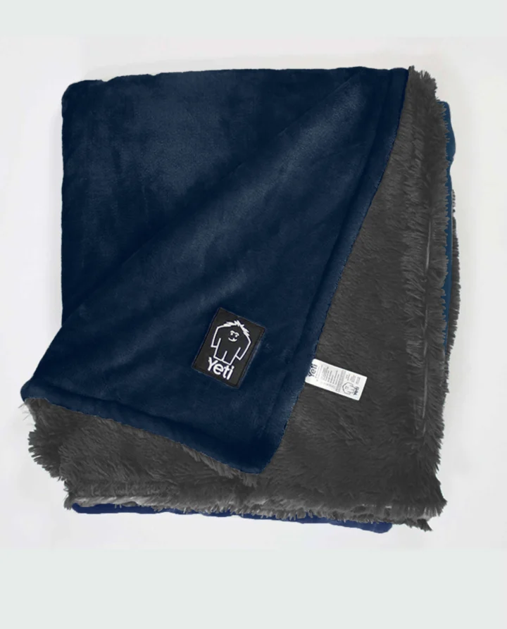 cobija doble faz azul oscuro con gris oscuro