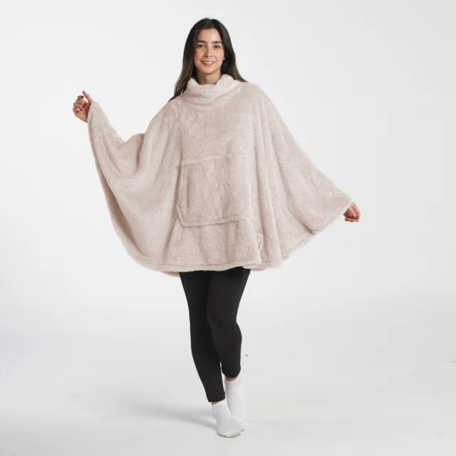 Eyelet Ruana La ruana Yeti favorita de todos - Ruana beige