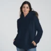 hoodie mujer azul oscuro