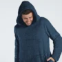 hoodie hombre azul oscuro