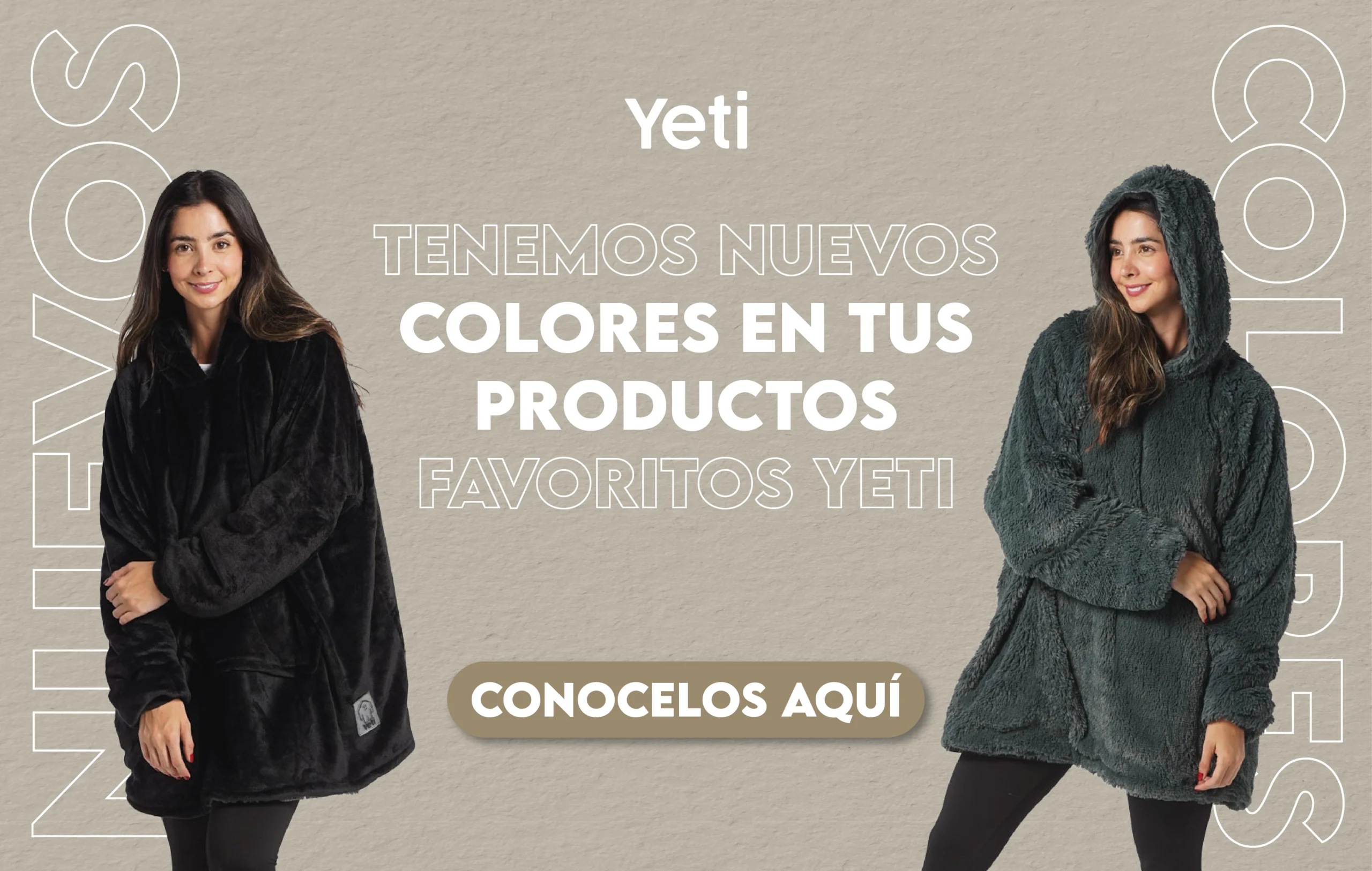 yeti negro con gris olivo