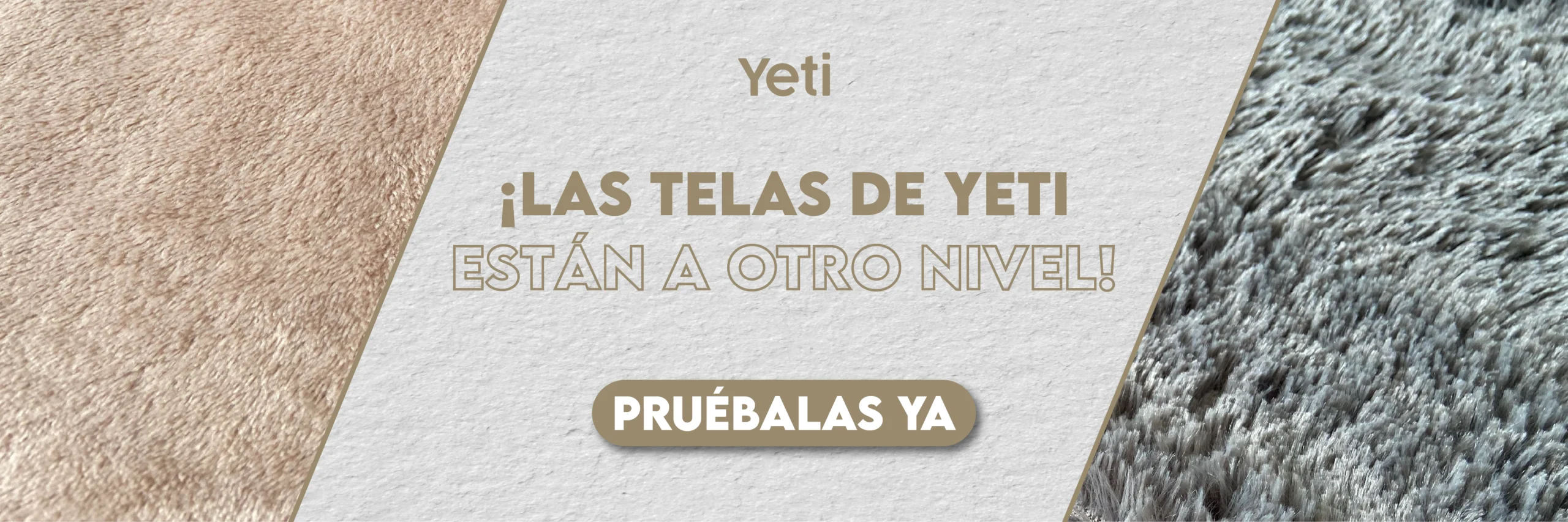 tela suave y peluda yeti