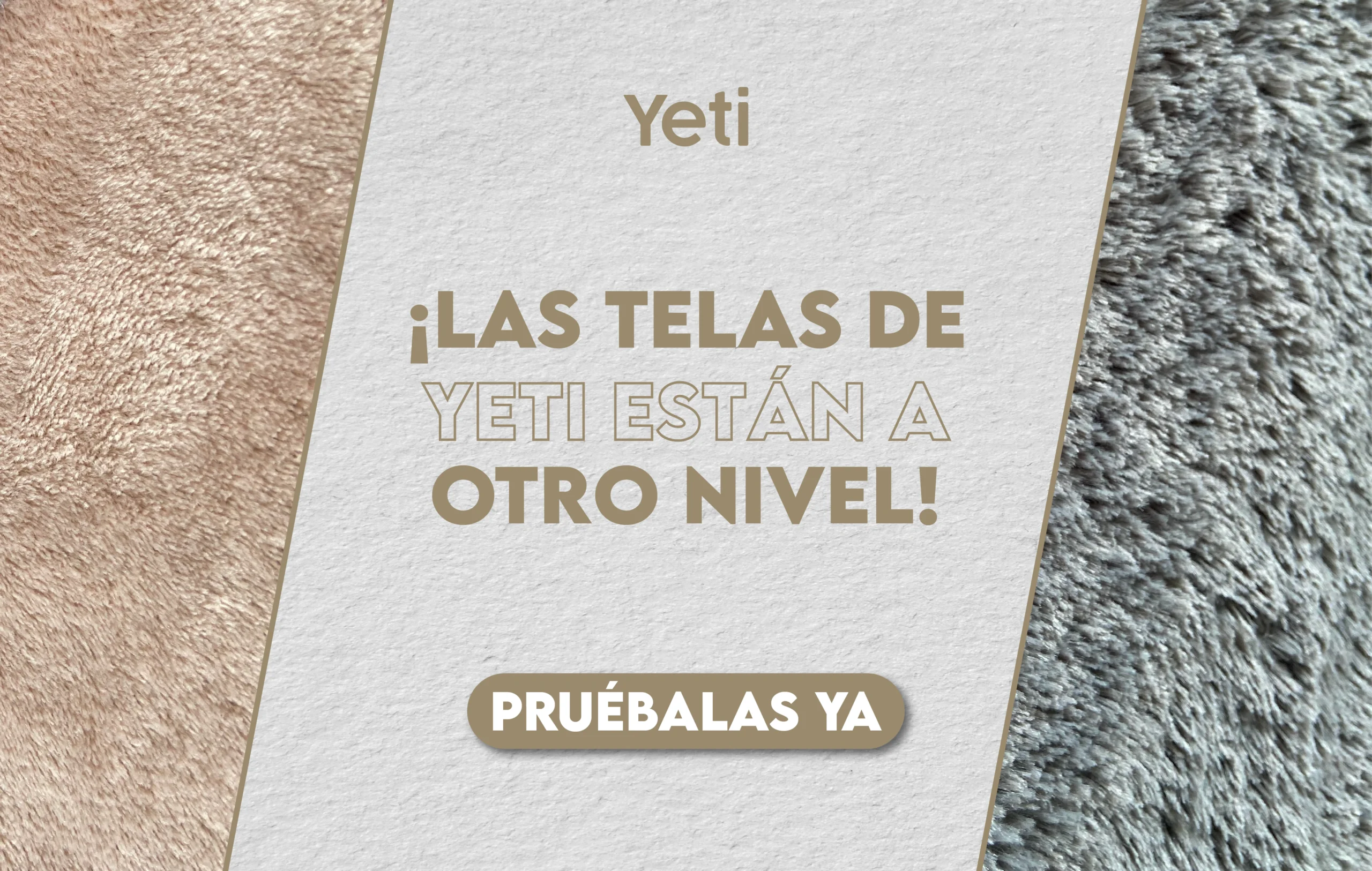 tela suave y peluda yeti