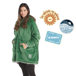 edición día de la mujer yeti verde + apliques