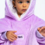 saco gigante yeti babies lila con blanco