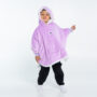 saco gigante yeti babies lila con blanco