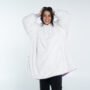 saco gigante yeti lila con blanco
