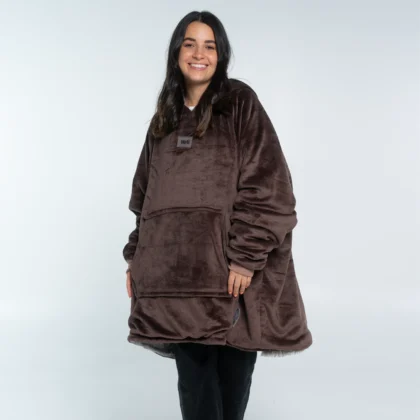 yeti saco gigante cafe con gris claro