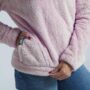 hoodie mujer rosado yeti