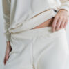 Conjunto pijama yeti calentadora Crema