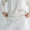 Conjunto pijama yeti calentadora Crema