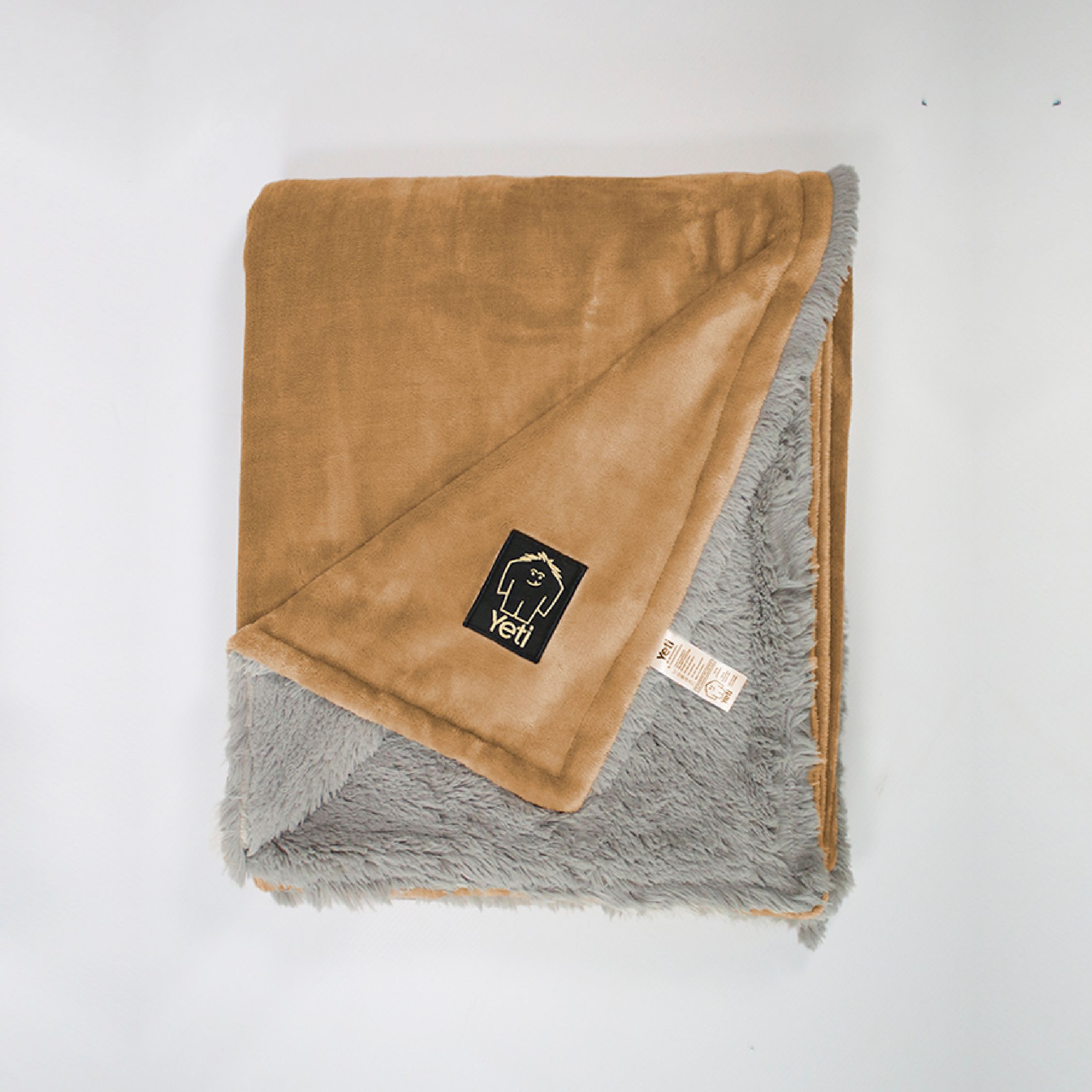 Cobija doble faz camel con gris claro