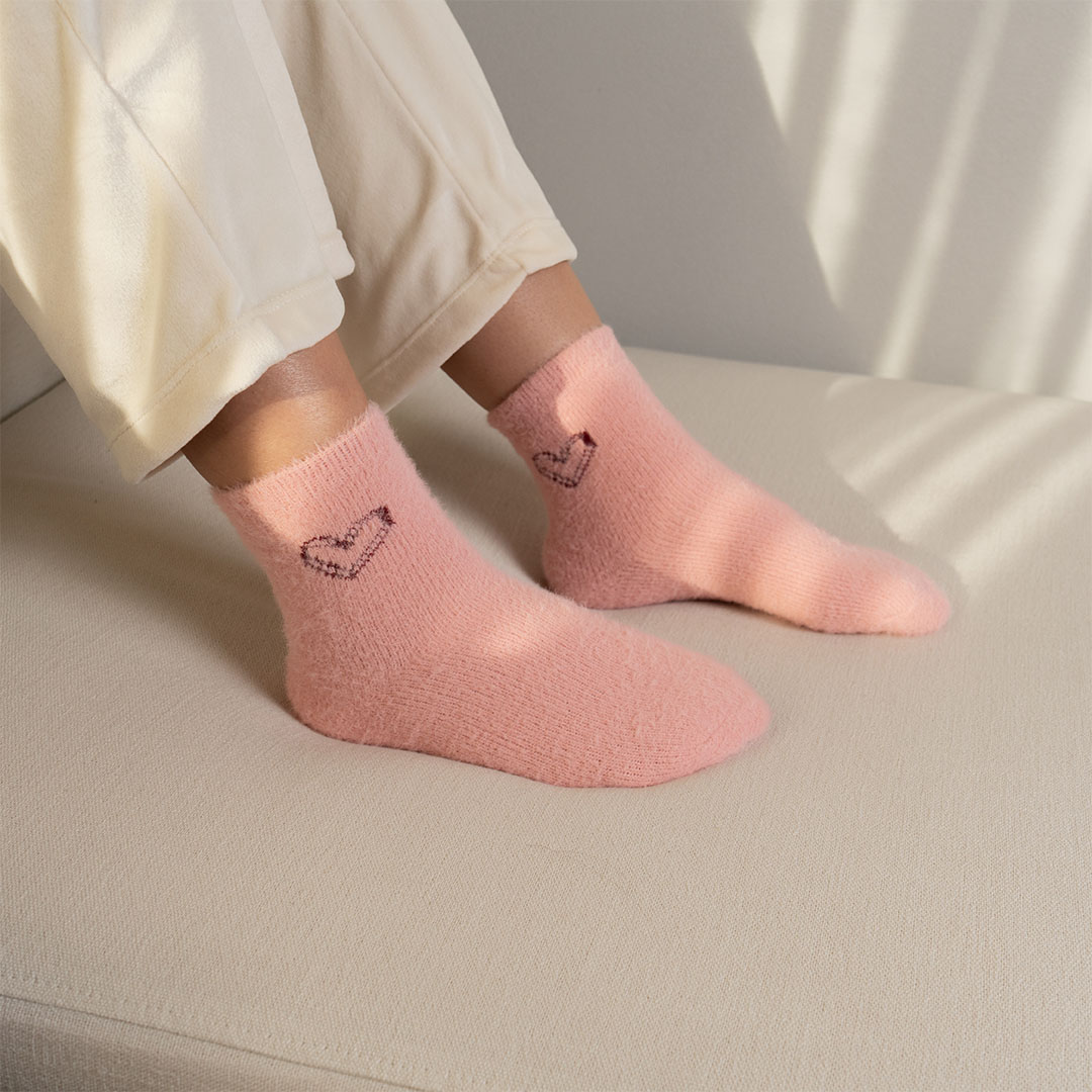 Medias Corazón x3 Pares Colores Variados