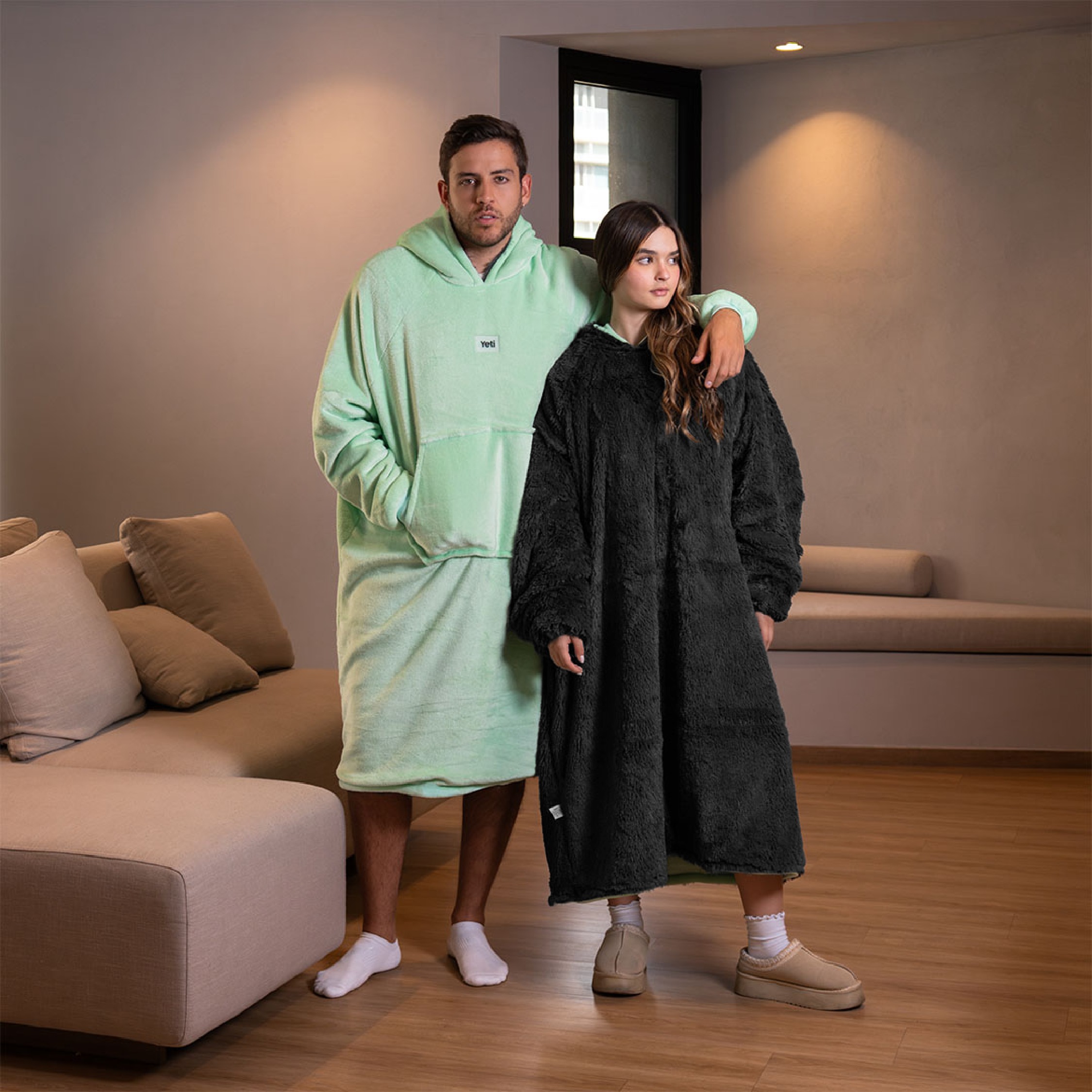 Yeti Plus Menta con gris oscuro