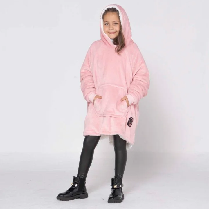 Saco gigante kids azul rosado con beige (6 a 12 años)